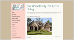 Desktop Screenshot of oneworldrealtyonline.com